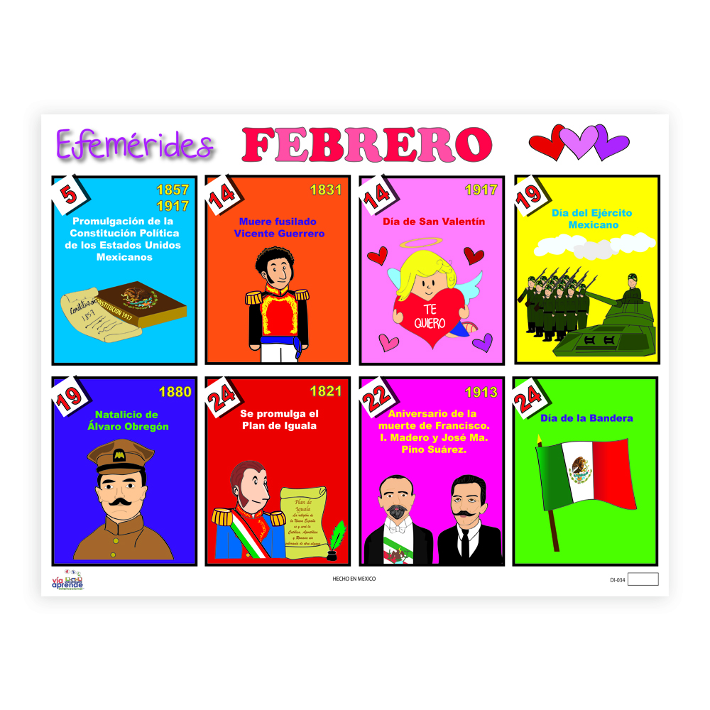 Lamina Efemerides Febrero